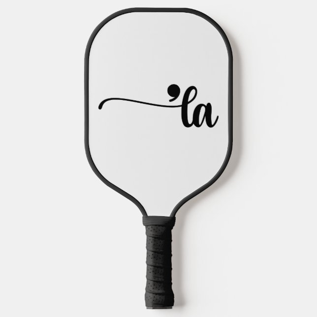 Comma La - Kamala White Pickleball Schläger (Vorderseite)