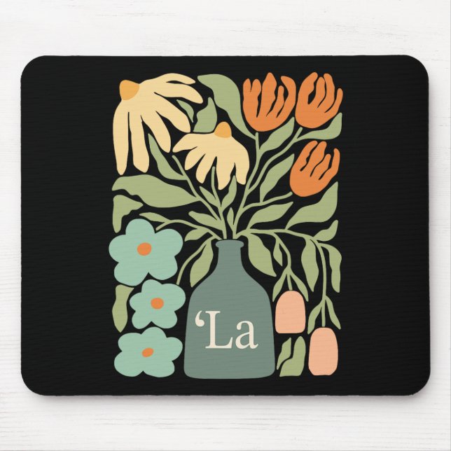 Comma La Subtle Boho Blume Kamala Harris Frau P Mousepad (Vorne)