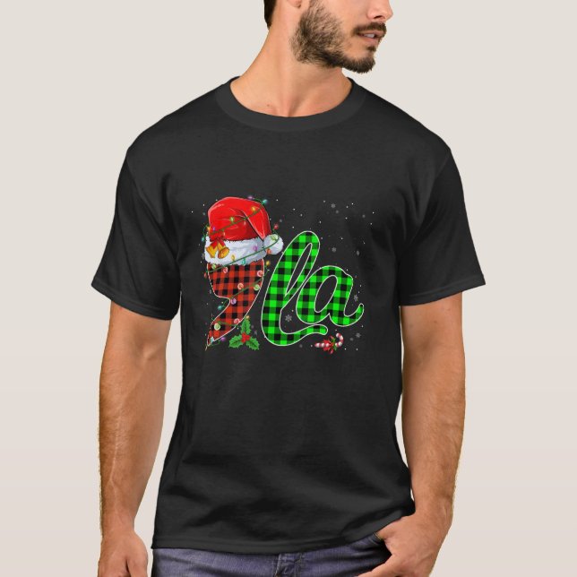 Comma La Weihnachtsmannmütze Kamala Harris 2024 Fr T-Shirt (Vorderseite)