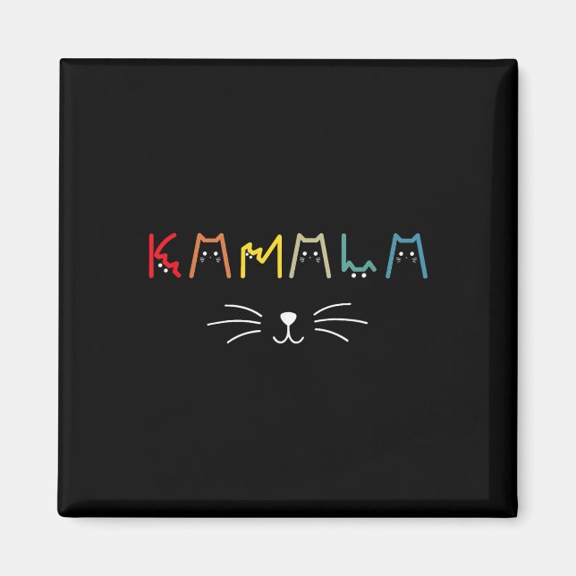 Commala Cat Lettering Positive Funny Cat Letters Magnet (Vorne)