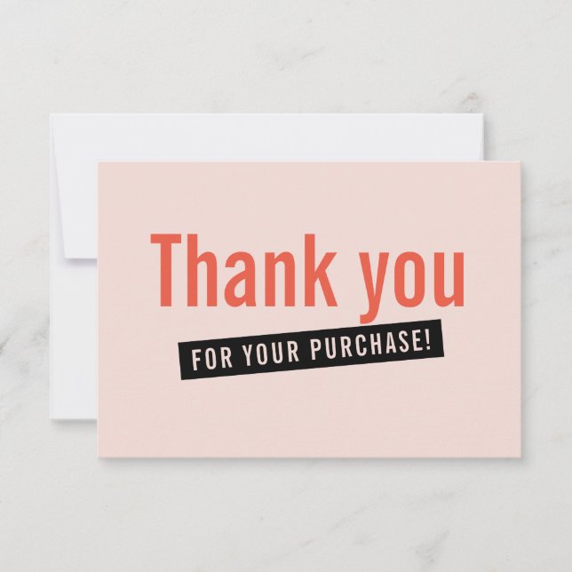 COMMANDE D'INSERTION D'AFFAIRES moderne merci rose (Devant)