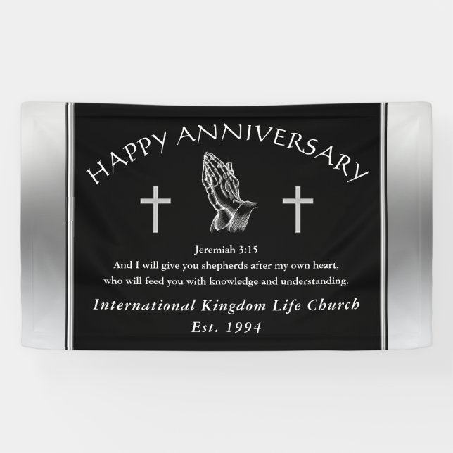 Commande personnalisée Bannière Anniversaire de vo (Horizontal)