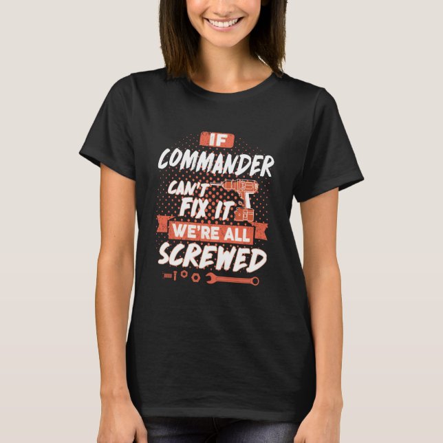 COMMANDER Shirt, COMMANDER Shirt für Frauen (Vorderseite)