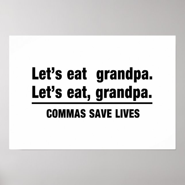 Commas Rett Grandpas Poster (Vorne)