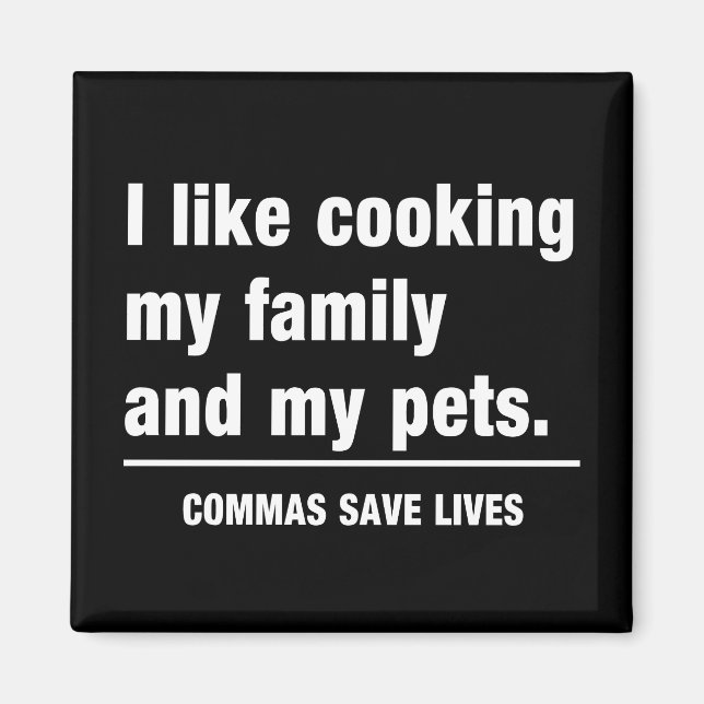 Commas Rett Lives Magnet (Vorne)