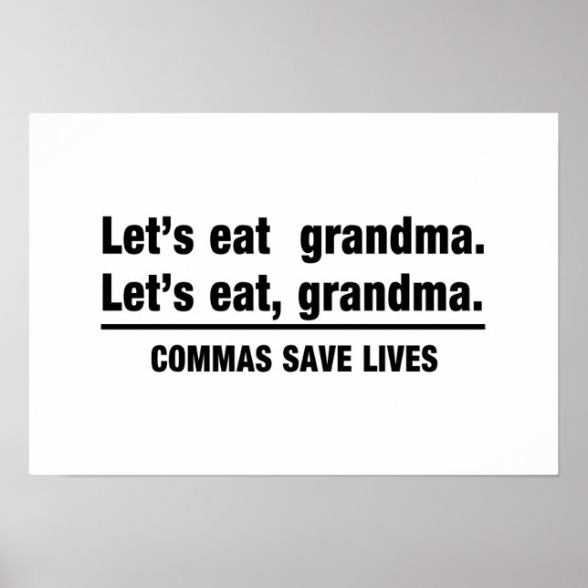 Commas Rettete Grandmas Poster (Vorne)