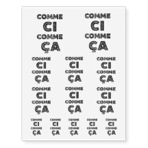 Comme Ci, Comme Ca - lustige Ausdrücke