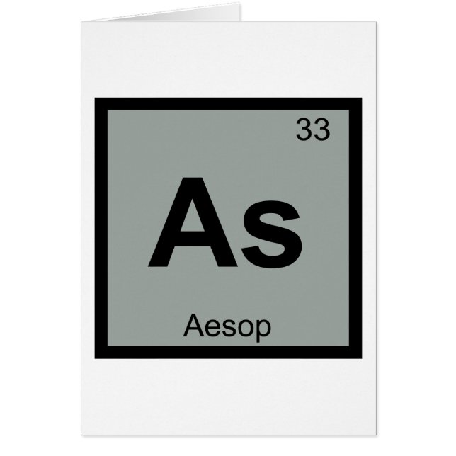 Comme - Fables d'Ésope Symbole de chimie du tablea (Devant)