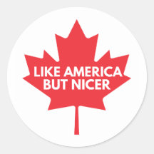 Comme L'Amérique, Mais Un Sticker Rond Plus Sympa