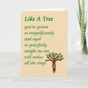 Comme Un Arbre - Carte Anniversaire