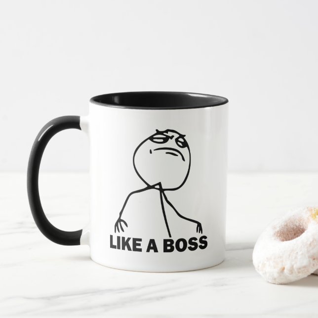 Comme une tasse de café de Meme de patron (Avec donut)