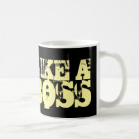 Comme une tasse de café de patron