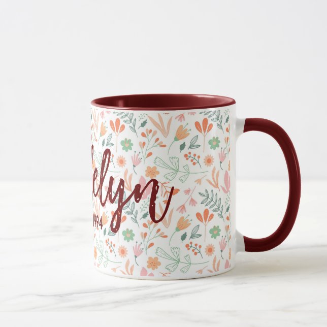 Commemorative floral mug (Droite)