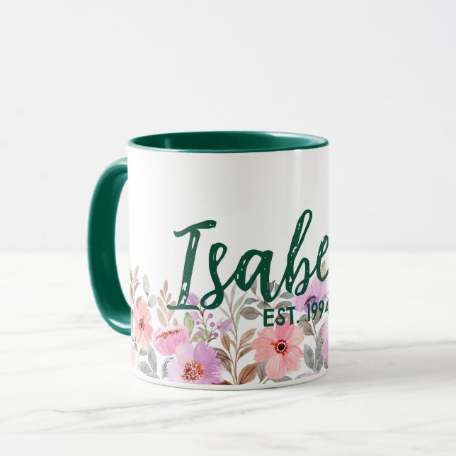 Commemorative floral mug (Devant gauche)