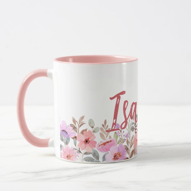 Commemorative floral mug (Gauche)