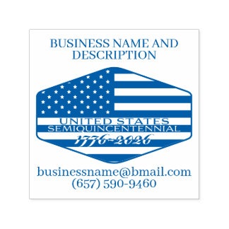 Commémorative USA 250th Anniversary Business Permastempel