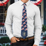 Commemorative USA 250th Anniversary Krawatte<br><div class="desc">Celebrate 250 years of American independence with this striking commemorative neck tie honoring the historic milestone of 1776–2026. The top part of the tie is a pattern of USA flags. At the bottom is a beautifully crafted illustration inspired by the iconic Golden Gate Bridge, symbolizing American ingenuity, strength, and connection...</div>