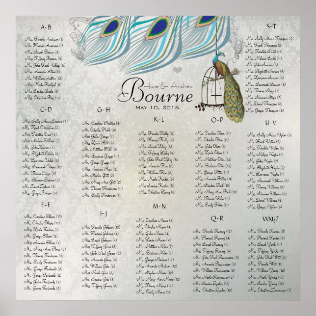 Commence à 13,20 $ Tableau de siège 12 Tableaux (Devant)