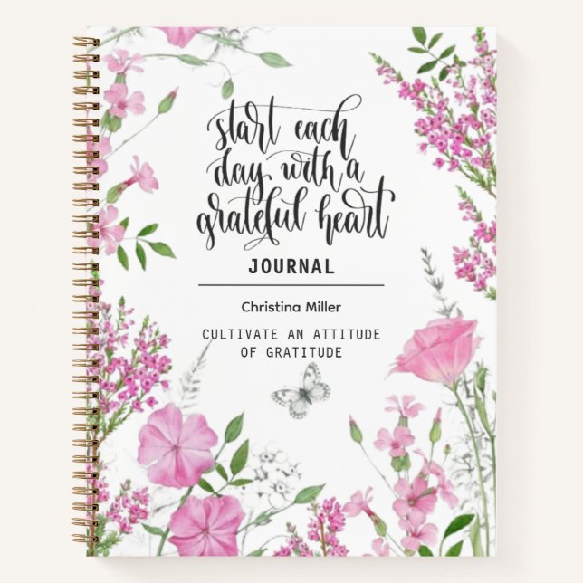 Commencez Chaque Jour Avec Un Journal Coeur Gratui (Devant)