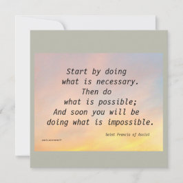 COMMENCEZ PAR FAIRE ST. CARTE PLAT FRANCIS