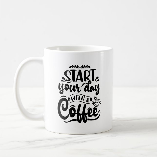 Commencez Votre Journée Avec Une Mug De Typographi (Gauche)