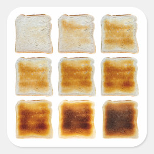 Comment Aimez-Vous Votre Sticker Carré Toast Fait