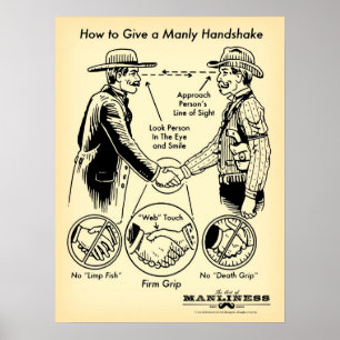 Comment donner une affiche Manly Handshake