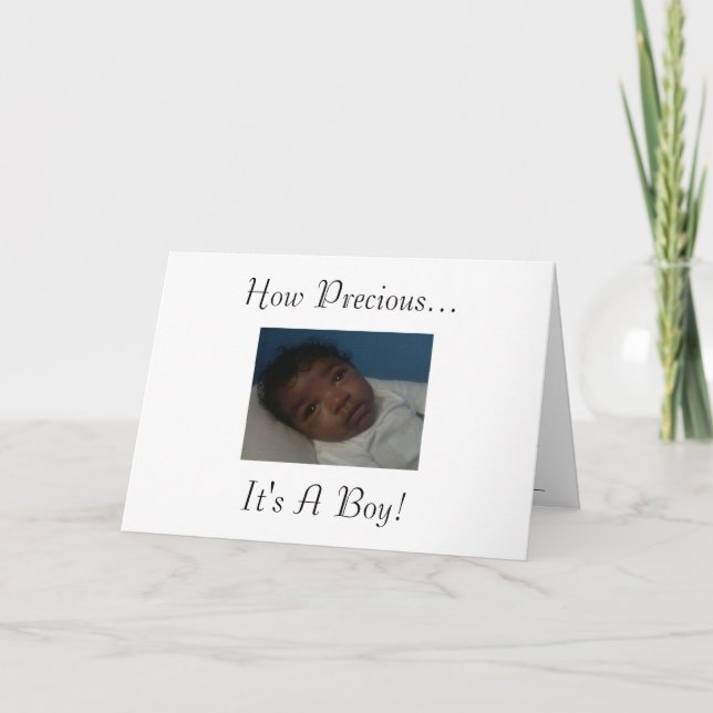 Comment invitation précieuse de baby shower (Devant)