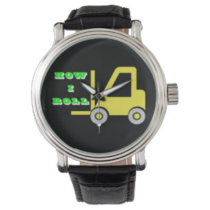 Comment je fais rouler la montre de chariot élévat