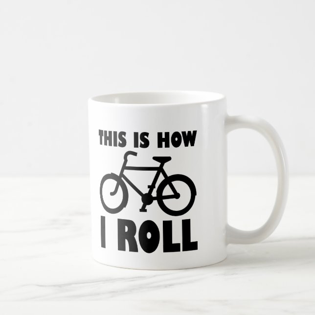 Comment je roule Vélo drôle Mug (Droite)