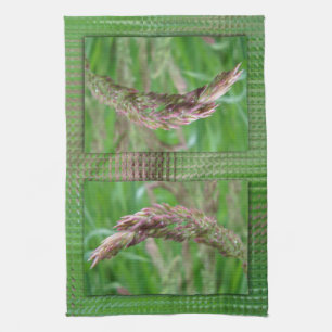 Comment l'herbe pousse serviette de cuisine