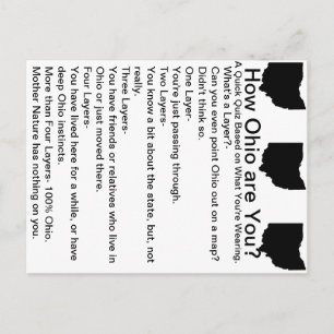 Comment l'Ohio sont-ils vous ? Carte postale