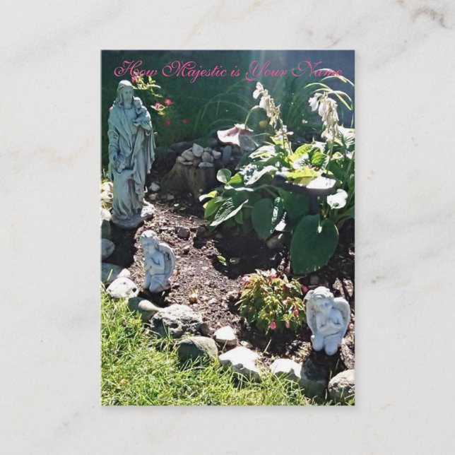 Comment Majestic est votre nom - Carte de prière (Devant)