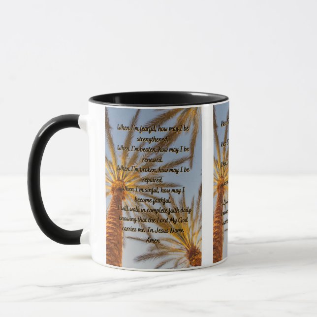 Comment Puis-Je Prier La Mug À Deux Tons (Gauche)