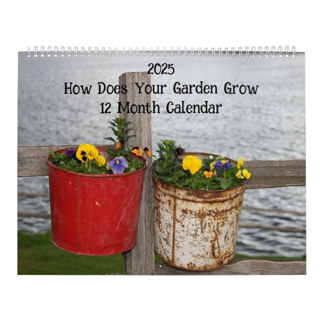 Comment votre jardin croît-il Calendrier 12 mois (Protection)