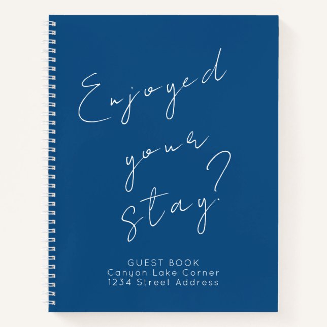 Commentaires clients Livre d'invités Bleu (Devant)