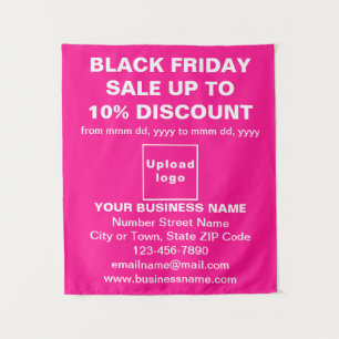 Commerce Black Vendredi Vente sur Tapisserie rose