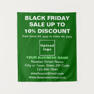 Commerce Black Vendredi Vente sur Tapisserie verte