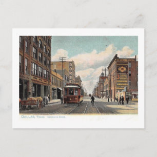 Commerce St., Dallas, Texas 1905 Vintage Postkarte