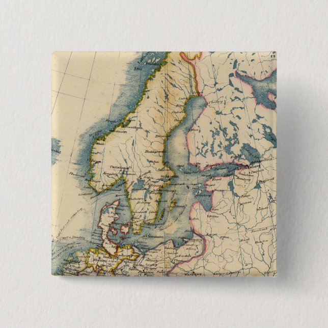 Commerciale Industrial Map of Europe Button (Vorderseite)