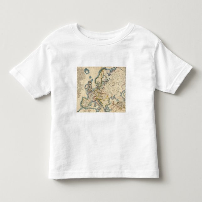 Commerciale industrielle Karte von Europa Kleinkind T-shirt (Vorderseite)