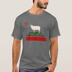 Commiefornia Republic California State Flag Funny T-Shirt
