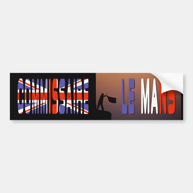 "Commissaire (Großbritannien) "durch Fahnenträger Autoaufkleber (Vorne)