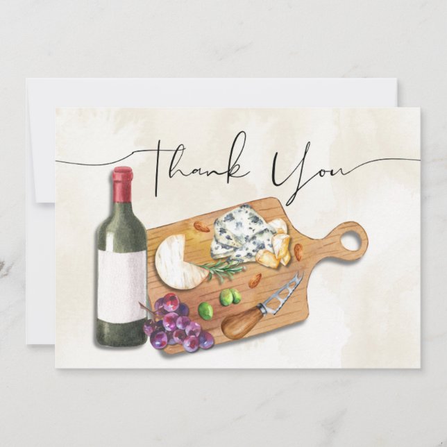 Commission de la charcuterie Carte de remerciement (Devant)
