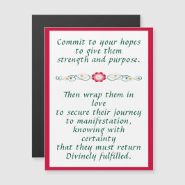 Commit Hope Liebe Inspiration Card Magneteinladung