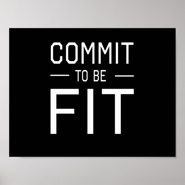 Commit to be Fit Poster (Vorne)