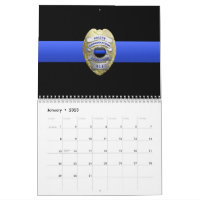 Commo 911 Expédition Léger Ligne Bleue Calendrier
