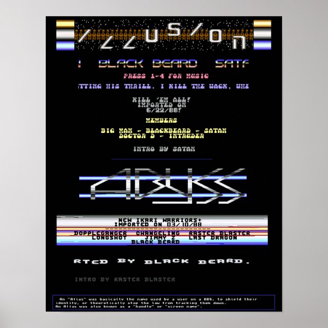 Commodore 64 Intro Screens 14 Zoll x 18 Zoll ILS & Poster (Vorne)