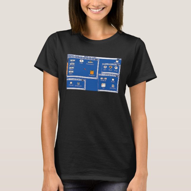 COMMODORE  AMIGA Workbench Desktop v1 1 T-Shirt (Vorderseite)