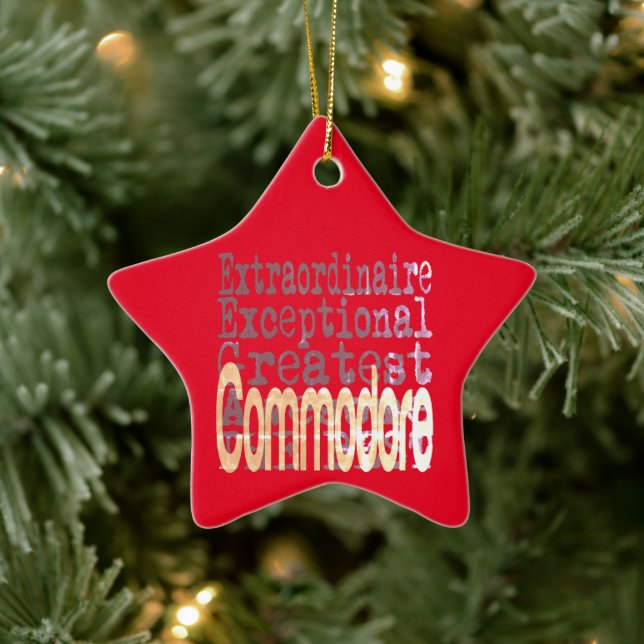 Commodore Extraordinaire Keramik Ornament (Baum)